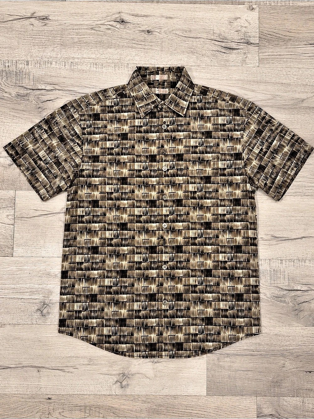 Robert Graham Men's Geometric Short Sleeve Shirt Size Large